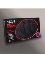 Набор из 3 массажеров простаты чёрного цвета NEXUS ANAL STARTER KIT - Nexus Range - в Курске купить с доставкой