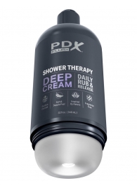 Мастурбатор в бутылке Shower Therapy Deep Cream - Pipedream - в Курске купить с доставкой