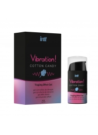 Жидкий вибратор Vibration Cotton Candy с ароматом сахарной ваты - 15 мл. - INTT - купить с доставкой в Курске