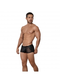 Черные стильные трусы-хипсы с полупрозрачными вставками Hurricane Latin Boxer - Clever Masculine Underwear купить с доставкой