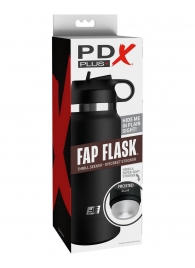 Черный мастурбатор в виде бутылки Fap Flask - Pipedream - в Курске купить с доставкой