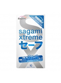 Презервативы Sagami Xtreme Ultrasafe с двойным количеством смазки - 10 шт. - Sagami - купить с доставкой в Курске