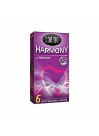 Презервативы с рёбрышками Domino Harmony - 6 шт. - Domino - купить с доставкой в Курске