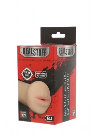 Нежный мастурбатор-ротик REALSTUFF 5INCH MASTURBATOR BJ - Dream Toys - в Курске купить с доставкой