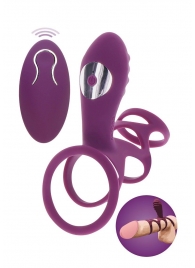 Фиолетовая эрекционная вибронасадка Halo Halo C-Ring Sleeve - Toy Joy - в Курске купить с доставкой