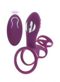 Фиолетовая эрекционная вибронасадка Halo Halo C-Ring Sleeve - Toy Joy - в Курске купить с доставкой