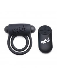 Черное эрекционное виброкольцо 28X Remote Control Vibrating Cock Ring   Bullet - XR Brands - в Курске купить с доставкой