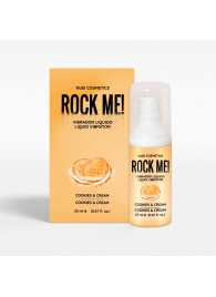 Жидкий вибратор Nuei Rock Me! с ароматом печенья и сливок - 20 мл. - Nuei cosmetics - купить с доставкой в Курске