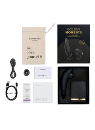 Набор для пар Golden Moments: Womanizer Premium 2 и We-Vibe Chorus - Womanizer купить в Курске с доставкой в Orgasmix.ru Набор для пар Golden Moments: Womanizer Premium 2 и We-Vibe Chorus - Womanizer