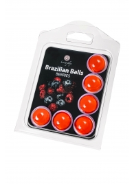 Набор из 6 шариков с массажным маслом Brazilian Balls с ароматом ягод - Secret Play - купить с доставкой в Курске