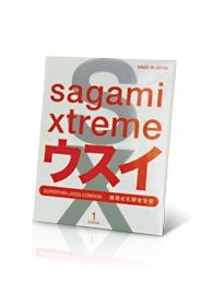 Ультратонкий презерватив Sagami Xtreme SUPERTHIN - 1 шт. - Sagami - купить с доставкой в Курске