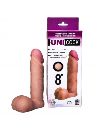 Фаллическая насадка для страпона UNICOCK 8  - 20 см. - LOVETOY (А-Полимер) - купить с доставкой в Курске