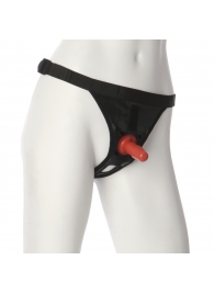 Трусики со штырьком для фиксации насадок Ultra Harness with Plug - Doc Johnson - купить с доставкой в Курске