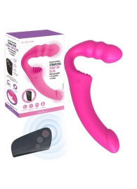 Розовый безремневой страпон Straples Strap-On Dildo - Erokay - купить с доставкой в Курске