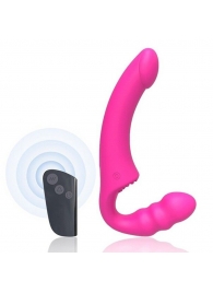 Розовый безремневой страпон Straples Strap-On Dildo - Erokay - купить с доставкой в Курске