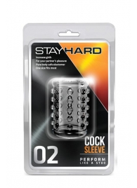 Прозрачная насадка на пенис с шишечками STAY HARD COCK SLEEVE 02 CLEAR - Blush Novelties - в Курске купить с доставкой