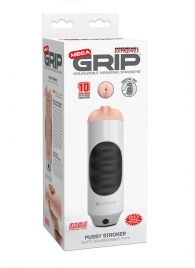 Мастурбатор-вагина Extreme Toyz Mega Grip Vibrating Stroker Mouth - Pipedream - в Курске купить с доставкой