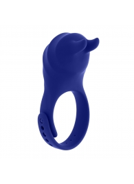 Синее эрекционное виброкольцо с клиторальной подушечкой и пультом ДУ Adjustable Fun Ring - Zero Tolerance - в Курске купить с доставкой