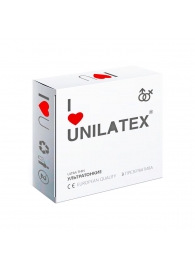 Ультратонкие презервативы Unilatex Ultra Thin - 3 шт. - Unilatex - купить с доставкой в Курске