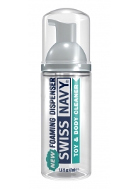 Очищающая пенка для игрушек и тела Toy   Body Cleaner Foamer - 47 мл. - Swiss navy - купить с доставкой в Курске