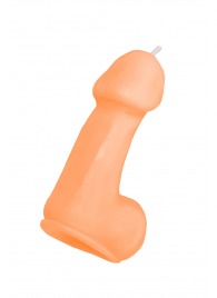 Оранжевая свеча в форме пениса - 47 гр. - Pecado - купить с доставкой в Курске