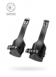 Черные подвесы с белой строчкой - Pecado - купить с доставкой в Курске