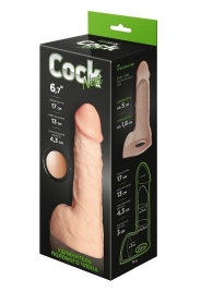 Телесный фаллоудлинитель с мошонкой Cock Next - 17 см. - LOVETOY (А-Полимер) - в Курске купить с доставкой
