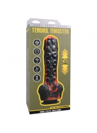 Черно-красная мини-машина на присоске Tendril Thruster - 21,6 см. - Doc Johnson - купить с доставкой в Курске