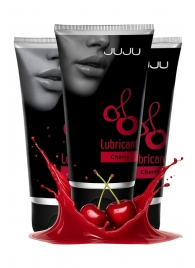 Набор из 3 съедобных лубрикантов JUJU со вкусом вишни - JuJu - купить с доставкой в Курске