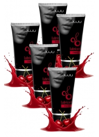 Набор из 5 съедобных лубрикантов JUJU со вкусом вишни - JuJu - купить с доставкой в Курске