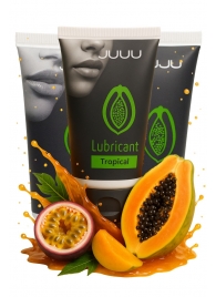 Набор из 3 съедобных лубрикантов JUJU со вкусом тропических фруктов - JuJu - купить с доставкой в Курске