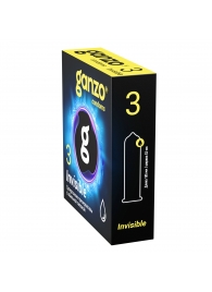 Супертонкие презервативы Ganzo Invisible - 3 шт. - Ganzo - купить с доставкой в Курске