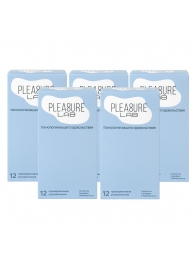 Набор из 5 упаковок ультратонких презервативов Pleasure Lab (по 12 шт.) - Pleasure Lab - купить с доставкой в Курске