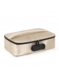 Золотистая сумочка для хранения игрушек Discreet Box - Dorcel - купить с доставкой в Курске