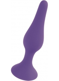 Фиолетовая анальная втулка Silcone Purple Plug Large - 12,5 см. - Boys of Toys в Курске Фиолетовая анальная втулка Silcone Purple Plug Large - 12,5 см. - Boys of Toys