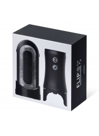 Набор Tenga Flip Zero Electronic Vibrotation: мастурбатор с вибрацией и устройство вращения - Tenga - в Курске купить с доставкой Набор Tenga Flip Zero Electronic Vibrotation: мастурбатор с вибрацией и устройство вращения - Tenga - в Курске купить с доставкой