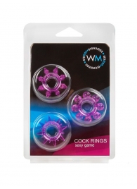Набор из 3 лиловых эрекционных колец различной формы - Erowoman-Eroman - в Курске купить с доставкой Набор из 3 лиловых эрекционных колец различной формы - Erowoman-Eroman - в Курске купить с доставкой