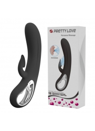 Черный вибратор-кролик Romance Massage - 24 см. - Baile купить в Курске с доставкой в Orgasmix.ru Черный вибратор-кролик Romance Massage - 24 см. - Baile