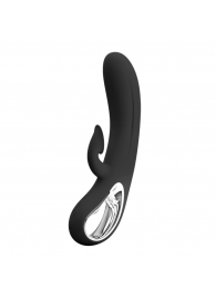 Черный вибратор-кролик Romance Massage - 24 см. - Baile купить в Курске с доставкой в Orgasmix.ru Черный вибратор-кролик Romance Massage - 24 см. - Baile