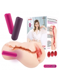Мастурбатор-вагина с вибрацией Jenny Onahole edition 005 - KOKOS - в Курске купить с доставкой