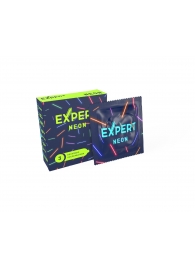 Светящиеся в темноте презервативы Expert Neon - 3 шт. - Expert - купить с доставкой в Курске