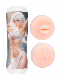 Двусторонний мастурбатор в колбе аниме - вагина и ротик - Tokyo Style - в Курске купить с доставкой