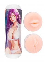 Двусторонний мастурбатор аниме - ротик и вагина - Tokyo Style - в Курске купить с доставкой