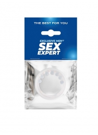Эрекционное кольцо с мягкой стимулирующей насадкой - Sex Expert - в Курске купить с доставкой