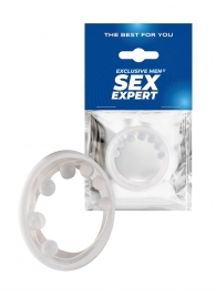 Эрекционное кольцо с мягкой стимулирующей насадкой - Sex Expert - в Курске купить с доставкой