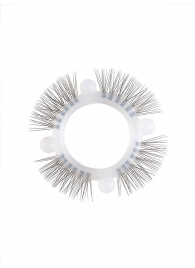 Эластичное кольцо с «ресничками» и 4 шариками - Sextaz - в Курске купить с доставкой