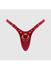 Красный пояс для фиксации насадок Strap-On-Me Leatherette Harness Fabulous - Strap-on-me - купить с доставкой в Курске