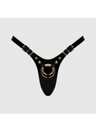 Черный пояс для фиксации насадок Strap-On-Me Leatherette Harness Fabulous - Strap-on-me - купить с доставкой в Курске