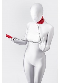 Красный ошейник с подкладкой из меха - ToyFa - купить с доставкой в Курске