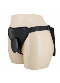 Черные трусики харнесс с платформой Caludio I - Baile - купить с доставкой в Курске